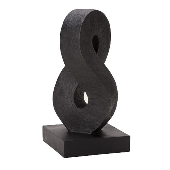 Imagem ESCULTURA DECORATIVA EM POLIRESINA COR PRETO 17,5X36CM - MART 