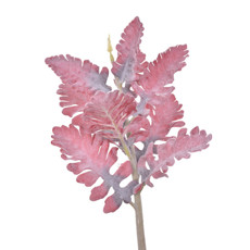 Imagem de HASTE DECORATIVA DE FOLHAS COLEUS FLOCADA VERMELHA EM PLÁSTICO MOLDÁVEL - GRILLO - Grillo Ltda