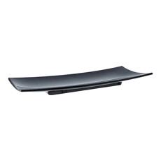 Imagem de TRAVESSA RETANGULAR SASHIMI ORIENTE PRETA EM MELAMINA 36X13X3 CM - HAUS - Brinox Metalurgica Sa