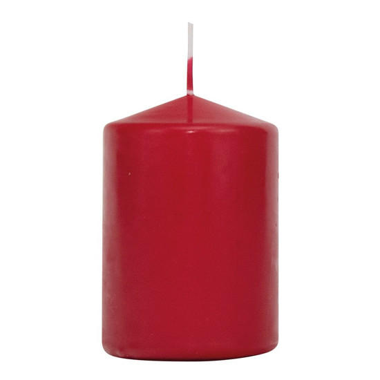 Imagem VELA PILAR REDONDA COR VERMELHO 7X7X10CM - CROMUS 