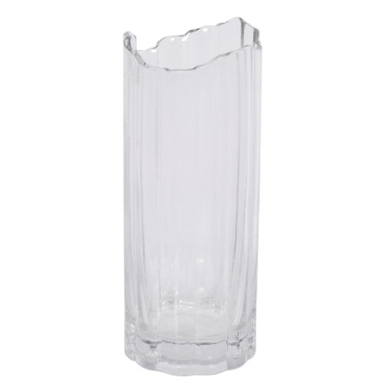 Imagem VASO DECORATIVO DE VIDRO TRANSPARENTE 10X10X25CM - GRILLO 52871-311