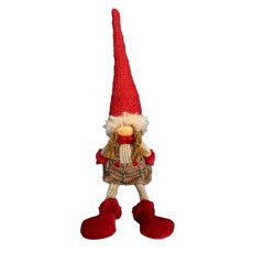 Imagem de BONECA SENTADA  VERMELHO E MARROM 61CM - TOK DA CASA  - Store Mania Comercio E Importacao Ltda