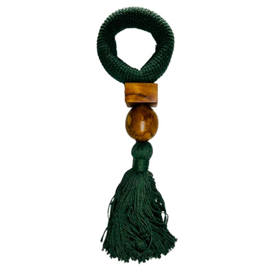 Imagem PEÇA/COLAR DECORATIVA COR VERDE E MARROM 54CM - CALABROTT 