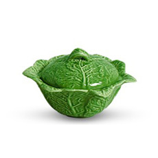 Imagem de SOPEIRA PEQUENA COUVE COR VERDE CRISTINA 21X21X14CM - SCALLA CERÂMICA - Scalla Ceramica Artistica Ltda-Epp