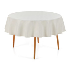 Imagem de TOALHA DE MESA REDONDA KARSTEN 6 LUGARES SEMPRE LIMPA ZATTAR BRANCO - Karsten S.A 