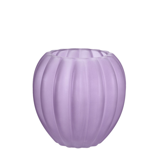 Imagem VASO DECORATIVO EM VIDRO COR LILÁS FOSCO 15X15CM - GRILLO 53066