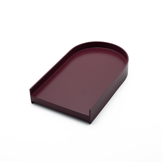Imagem BANDEJA DECORATIVA COM BORDA GRANDE MAGENTA 15X26X4CM - S2