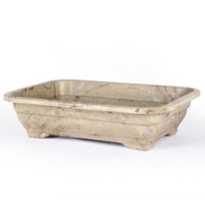 Imagem de CACHEPÓ ELEGANCE BONSAI TRAVERTINO 5,522,2X15,9CM - 1,1 L - NUTRIPLAN - Nutriplast Industria E Comercio Ltda