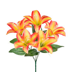 Imagem de BUQUÊ DECORATIVO DE LÍRIO TIGRE LARANJA 35X23CM - GRILLO - Grillo Ltda