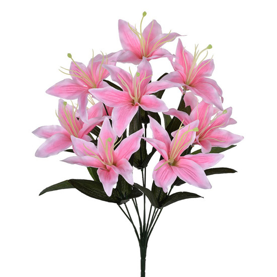 Imagem BUQUÊ LÍRIO DO CAMPO X10 ROSA 25X46CM - GRILLO 50204