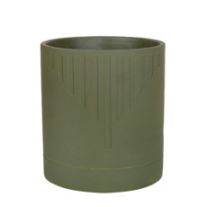 Imagem de CACHEPOT EM CIMENTO COR MUSGO 22X22X24CM - GRILLO 53162 - Grillo Ltda