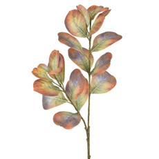 Imagem de HASTE DE FOLHAS DE FICUS CONCINNA AMARELA EM PLÁSTICO MOLDÁVEL 88X18CM - GRILLO - Grillo Ltda