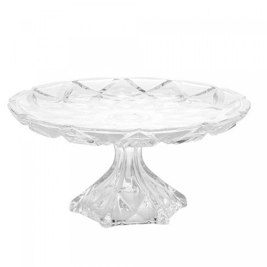 Imagem PRATO PARA BOLO DELI DIAMOND EM CRISTAL 30,5X14,5CM - LYOR