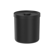 Imagem de LIXEIRA BOLD 6 LITROS COR PRETO FECHADO 22,2X20,6X20,6CM - OU  - Martiplast Ind Com De Plasticos Ltda