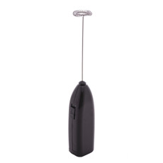Imagem de MINI MIXER ELÉTRICO EM INOX E PLÁSTICO PRETO PARA BEBIDAS DIVERSAS  20X3X4 CM - LYOR - Coliseu Presentes Ltda