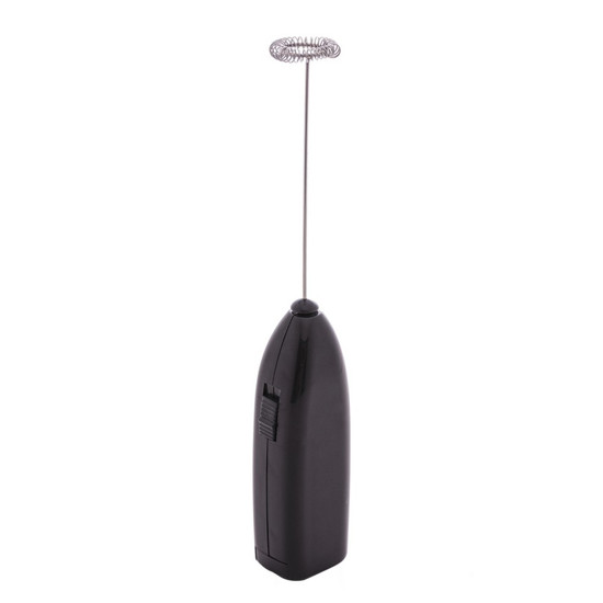 Imagem MINI MIXER ELÉTRICO EM INOX E PLÁSTICO PRETO PARA BEBIDAS DIVERSAS  20X3X4 CM - LYOR