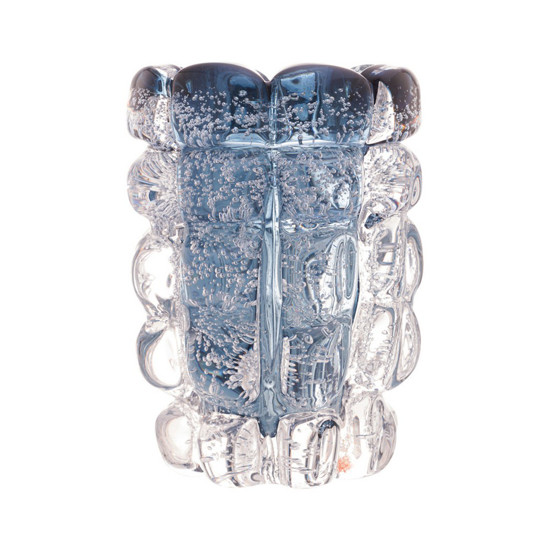 Imagem VASO DE VIDRO ITALY AZUL 10CM X 15CM - LYOR