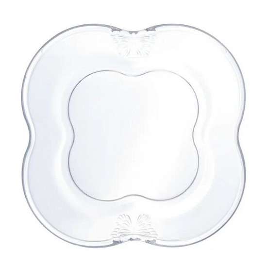 Imagem CONJUNTO BUTTERFLY 4 PRATOS PARA SOBREMESA EM VIDRO 17CM - WOLFF