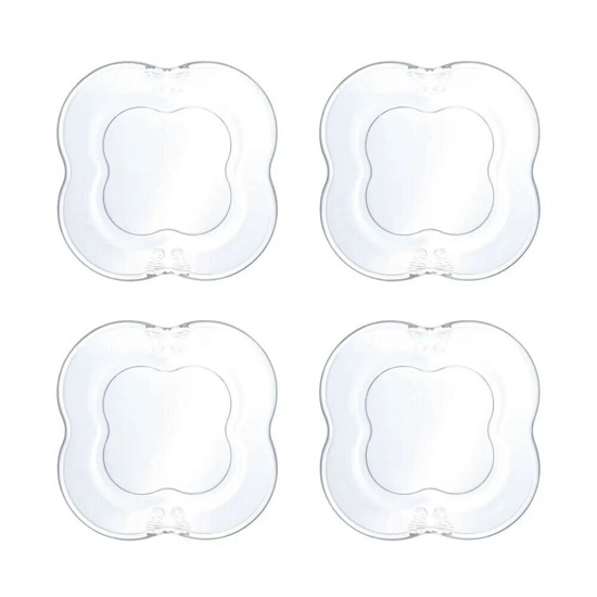 Imagem CONJUNTO BUTTERFLY 4 PRATOS PARA SOBREMESA EM VIDRO 17CM - WOLFF