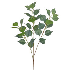 Imagem de HASTE FOLHAS X3 REAL TOQUE VERDE 24X83CM - GRILLO 51762 - Grillo Ltda