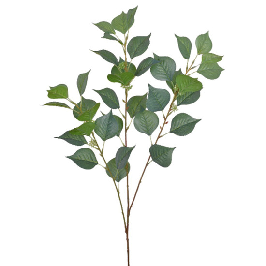 Imagem HASTE FOLHAS X3 REAL TOQUE VERDE 24X83CM - GRILLO 51762