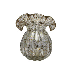 Imagem de VASO DE VIDRO ITALY DOURADO 15CM X 13CM X 16CM - LYOR - Coliseu Presentes Ltda