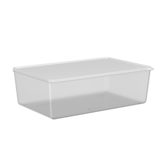 Imagem POTE BASIC NATURAL RETANGULAR 4,5L EM POLIPROPILENO 10X31,5X20,5CM - COZA