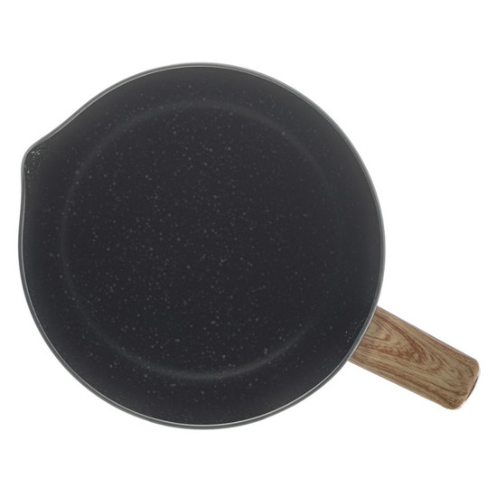 Imagem LEITEIRA EM ALUMÍNIO COM REVESTIMENTO CERÂMICO GRANILITE PRETA 12X17X12 CM - WOLFF