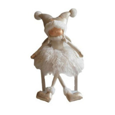 Imagem de BONECA DECORATIVA ANGEL SENTADA COR ROSA CLARO 26X26X62CM - TOK DA CASA  - Oliver Comercio E Distribuicao De Artigo Domestico