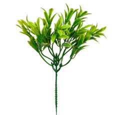 Imagem de PICK DECORATIVO DE FOLHAS VERDE EM PLÁSTICO MOLDÁVEL 22X11CM - GRILLO - Grillo Ltda