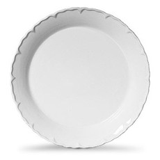 Imagem de TRAVESSA RASA REDONDA GG COR BRANCO DE CERÂMICA 44,5CM - Scalla Ceramica Artistica Ltda-Epp