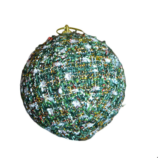 Imagem JOGO DE BOLA NATALINA DE ISOPOR COLORIDA 3 PEÇAS DE 10CM - TOK DA CASA 