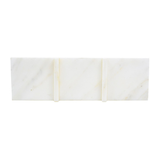 Imagem BANDEJA DECORATIVA MÁRMORE COR BRANCO 32X10X3CM - CROSS 