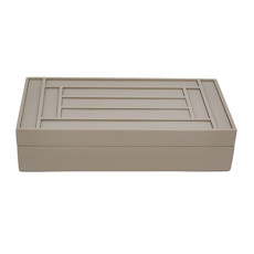 Imagem de CAIXA DECORATIVA RETANGULAR LANE BLUSH 25X10X15CM - LIMOEIRO  - Limoeiro Artesanal Ltda