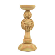 Imagem de CASTIÇAL DECORATIVO NATALINO EM RESINA 26CM CROSS  - Cross Comercial Ltda