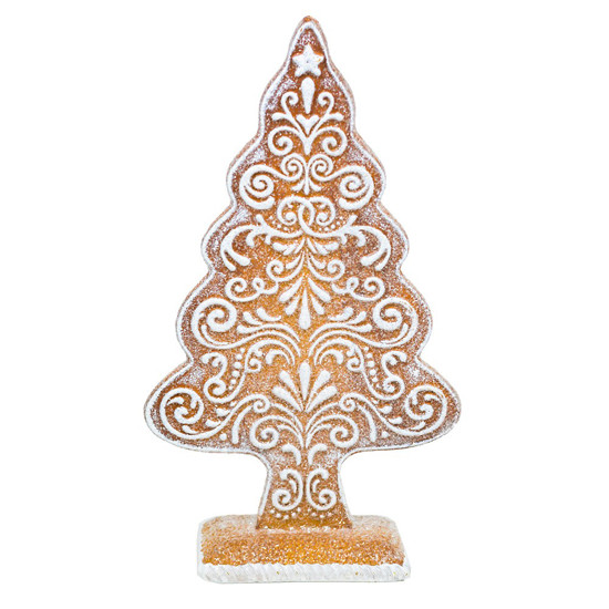 Imagem MINI ÁRVORE NATALINA EM RESINA GINGERBREAD 15X16,5CM - CROSS 