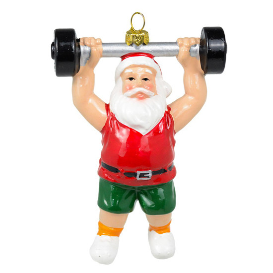 Imagem PAPAI NOEL DECXORATIVO PARA PENDURAR MALHANDO 13X9X4CM - CROMUS 