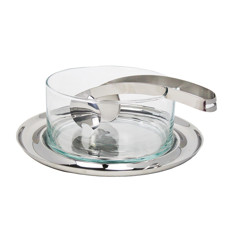 Imagem de SALADEIRA VALENZA COM PEGADOR DUO DE INOX E VIDRO - RIVA - Br Comercio De Utensilios Domesticos Eireli