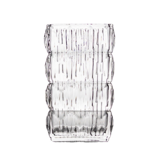Imagem VASO DECORATIVO DE VIDRO TRANSPARENTE 10X14X24,5CM - GRILLO 54232