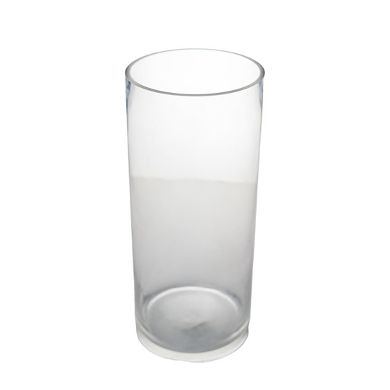 Imagem VASO DECORATIVO DE VIDRO TRANSPARENTE 15X15X35CM - GRILLO 54237