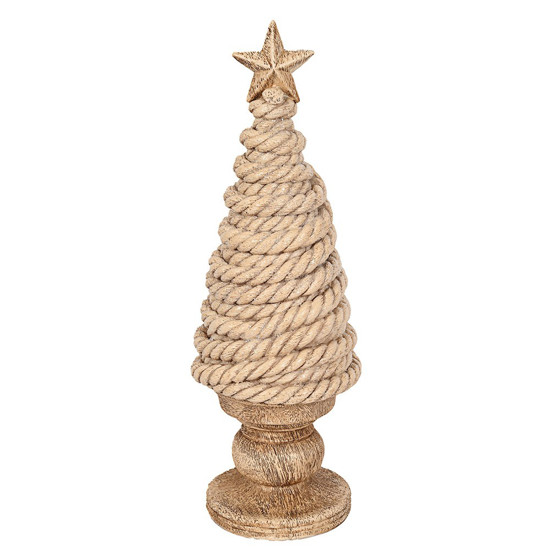Imagem ÁRVORE NATALINA EM RESINA COR BEGE 10X10X30CM - GRILLO 53780