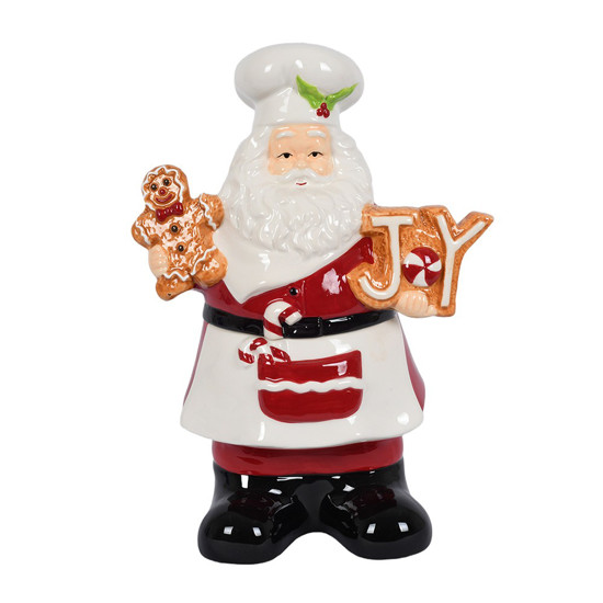 Imagem PAPAI NOEL DECORATIVO DE CERÂMICA COLORIDO 12X20X18CM - GRILLO 53865