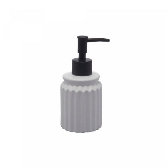Imagem CONJUNTO 2 PEÇAS PARA BANHEIRO DE CERÂMICA STRIPES BRANCO - LYOR
