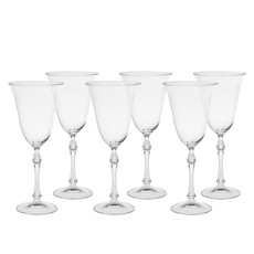 Imagem de CONJUNTO PARUS 6 TAÇAS 250ML PARA VINHO EM CRISTAL 22X9,5X9,5CM - CRYSTAL BOHEMIA - Etilux Industria E Comercio Ltda