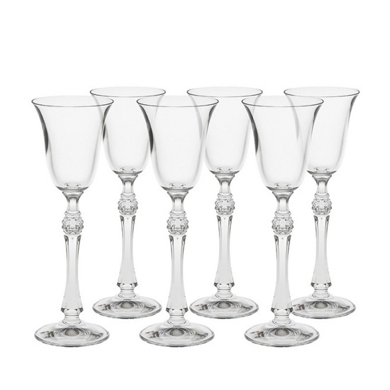 Imagem JOGO DE TAÇA PARUS PARA LICOR DE CRISTAL 6 PEÇAS 70ML - BOHEMIA CRYSTALITE