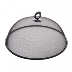 Imagem de TELA PROTETORA PARA ALIMENTOS DE METAL REVESTIDA COM PLÁSTICO PRETA 35CM X 13CM - LYOR - Coliseu Presentes Ltda