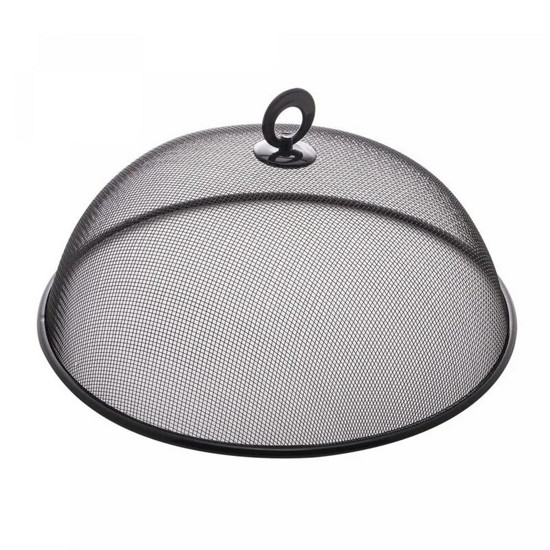 Imagem TELA PROTETORA PARA ALIMENTOS DE METAL REVESTIDA COM PLÁSTICO PRETA 35CM X 13CM - LYOR