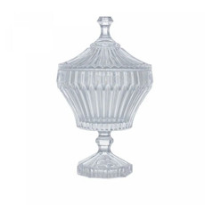 Imagem de POTICHE DE CRISTAL COM PÉ RENAISSANCE 17,5CM X 28,5CM - LYOR - Coliseu Presentes Ltda