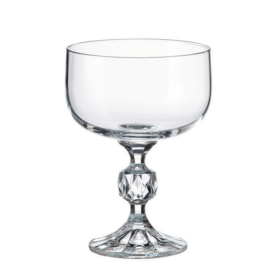 Imagem JOGO DE TAÇA STERNA PARA CHAMPAGNE COUPE DE CRISTAL 6 PEÇAS DE 200ML - CRYSTAL BOHEMIA