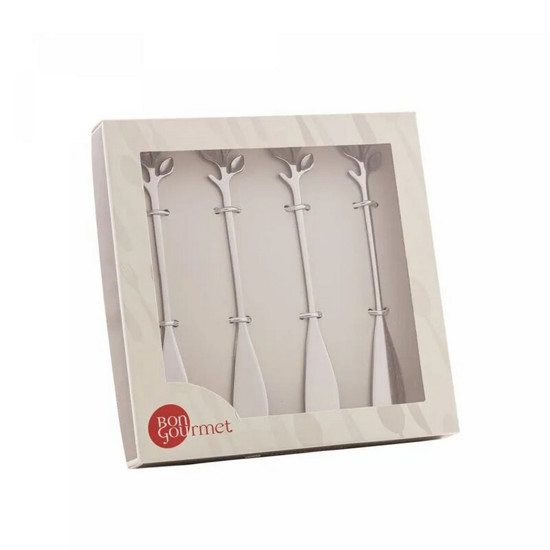 Imagem CONJUNTO LEAVES 4 ESPÁTULAS EM AÇO INOX 15X2 CM - WOLFF